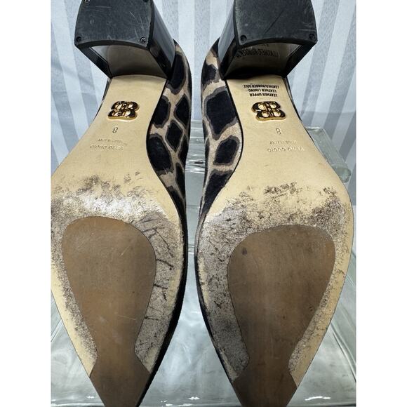 BEAUTIISOLES Leopard Print Suede Pointed Toe Clear Acrylic Heel Sz 8 Club Rave - Picture 5 of 10